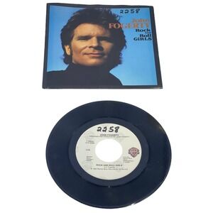 John Fogerty Rock and Roll‎ Girls 45 RPM record with PS